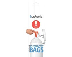 Brabantia - PerfectFit Afvalzak met trekbandsluiting - 5l - Code B - 20st