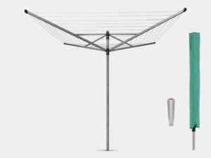 Brabantia - Lift-O-Matic Droogmolen - 50m - Metallic Grey