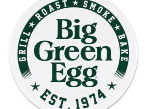 Big Green Egg - Rond Tekstbord Wit