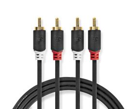 Nedis - Tulp stereo-audio kabel - 10m Nedis - Tulp stereo-audio kabel - 10m