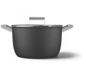 Smeg - KOOKPOT 26cm MET DEKSEL ZWART