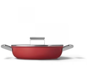 Smeg - DEEPPAN 28cm MET DEKSEL ROOD