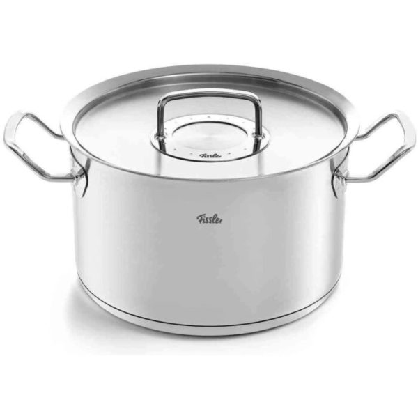 Fissler - Pure Profi kookpan met rvs deksel 10 liter ø 28 cm rvs