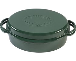 Big Green Egg - Geëmailleerde Ovale Braadpan - 4L