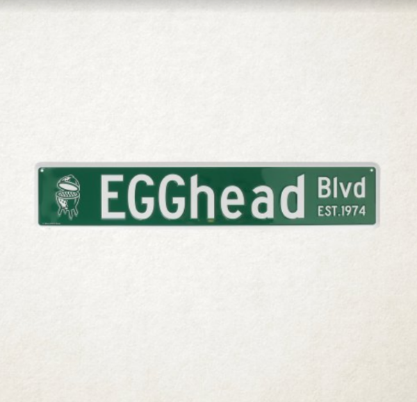 Big Green Egg - Straatnaambord Egghead