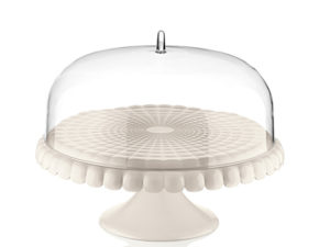 Cake Stand Dome Milk White Guzzini