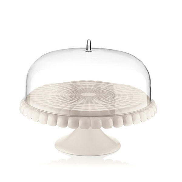 Cake Stand Dome Milk White Guzzini