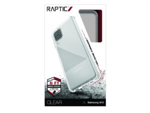 Raptic - Clear Samsung Galaxy A12 - Hoesje Transparant/Wit