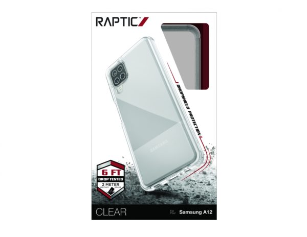 Raptic - Clear Samsung Galaxy A12 - Hoesje Transparant/Wit