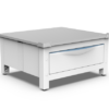 Meliconi - Wasmachine verhoger 31cm met Polymerlade 28L incl spanriem, wit