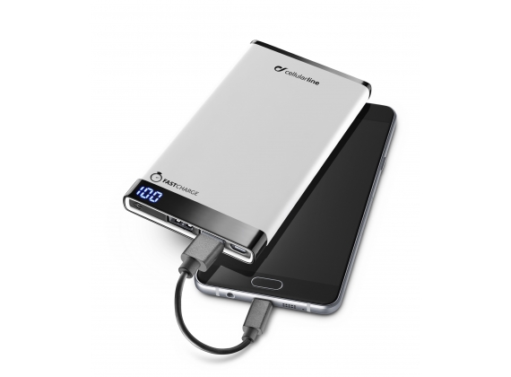 Cellularline - Powerbank - free power manta 6000mAh - Wit