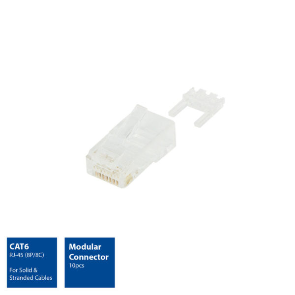 ACT - UTP Cat6 modular connector, RJ45, Zip Bag