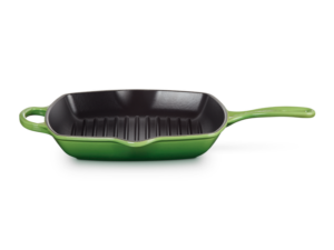 Le Creuset - VIERKANTE GRILLPAN 26cm BAMBOO GREEN