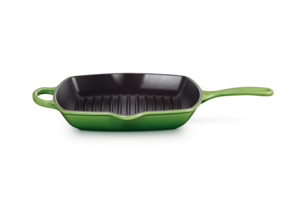 Le Creuset - VIERKANTE GRILLPAN 26cm BAMBOO GREEN