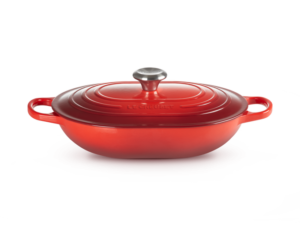 Le Creuset - OBLONG BRAAD STOOFPAN 31cm CERISE