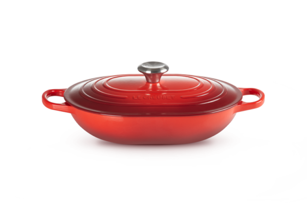 Le Creuset - OBLONG BRAAD STOOFPAN 31cm CERISE