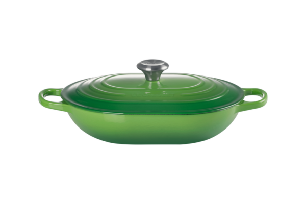 Le creuset - Oblong braad stoofpan bamboo green