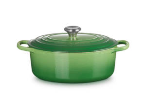 Le Creuset - OVALE BRAAD STOOFPAN 29cm BAMBOO GREEN