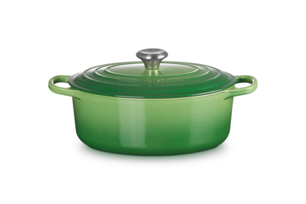 Le Creuset - OVALE BRAAD STOOFPAN 29cm BAMBOO GREEN