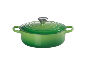 le creuset - LAGE BRAAD STOOFPAN 24cm BAMBOO GREEN