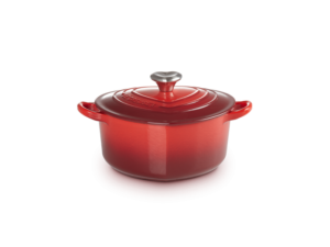 Le Creuset - Gietijzeren hartje braadpan in Kersenrood 20cm 1,9l