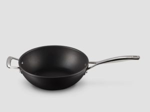 Le Creuset - Anti-aanbak wokpan + handvat in Zwart 26cm 3,4l