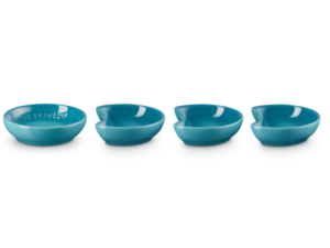 Le Creuset - Set/4 Sausschaaltjes Aardewerk - 9cm - Carib Blue