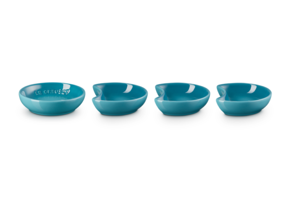 Le Creuset - Set/4 Sausschaaltjes Aardewerk - 9cm - Carib Blue