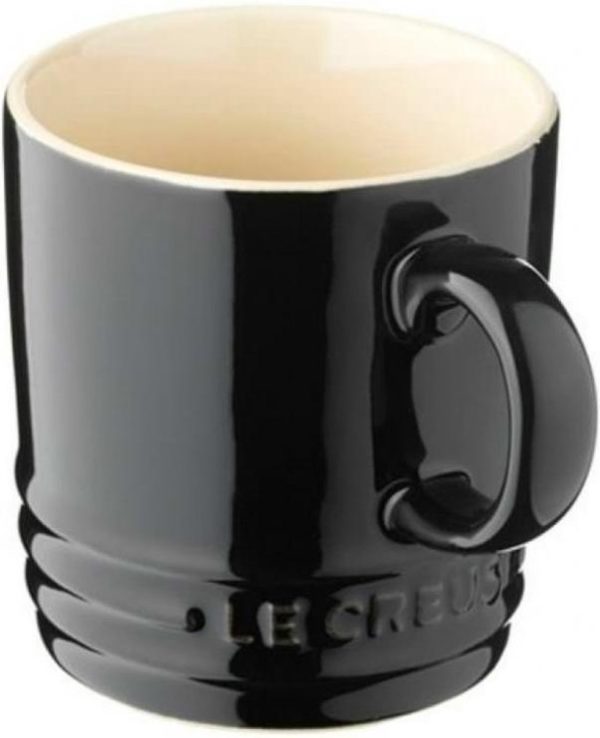 Le Creuset - Aardewerken koffiebeker in Ebbenzwart 0,2l