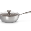 Le Creuset - RVS PLUS Sauteuse 24cm 3,3l met anti-aanbaklaag