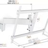 TVM 3645 FULL MOTION+ LARGE WALL MOUNT