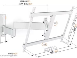 TVM 3645 FULL MOTION+ LARGE WALL MOUNT