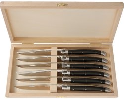 Laguiole - Steakmessenset - 6-delig - Zwart