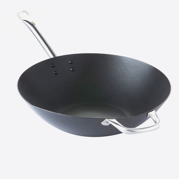 Point-Vergule - Wok uit carbonstaal met antikleeflaag - 36cm