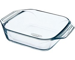 Pyrex - Ovenschaal Rechthoek met Grepen - Transparant - 2,3L