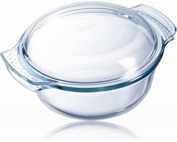 Pyrex - Classic Ovenschaal Rond met Deksel - 2,5l - Transparant