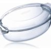 Pyrex - Classic Ovenschaal Ovaal met Deksel - 5,8l