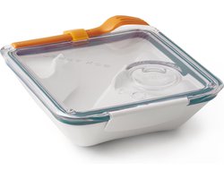 Black&Blum Lunchbox - 880 ml - 19x19x5.5 cm - Wit - Ocean