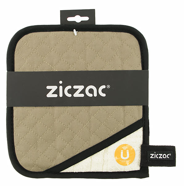 Ziczac Pannelap Taupe 20x22cm