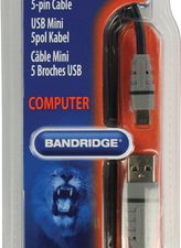 Bandridge - USB Mini 5-pin Kabel - 2.0 m Bandridge - USB Mini 5-pin Kabel - 2.0 m