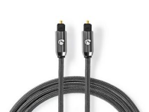 Nedis - CATB25000GY10 - Optische Audiokabel - 1M - Metal Grey