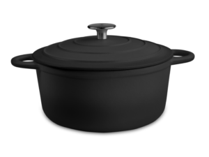 Outr - Casserole Rond - Satin Black - 21cm