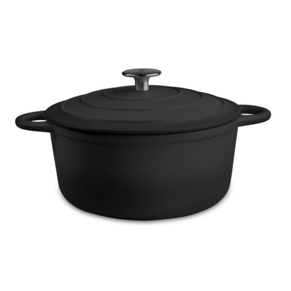 Outr - Casserole Rond - Satin Black - 21cm