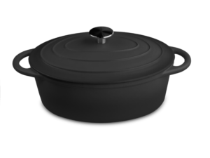 Outr - Ovaal Casserole - Satin Black - 28cm