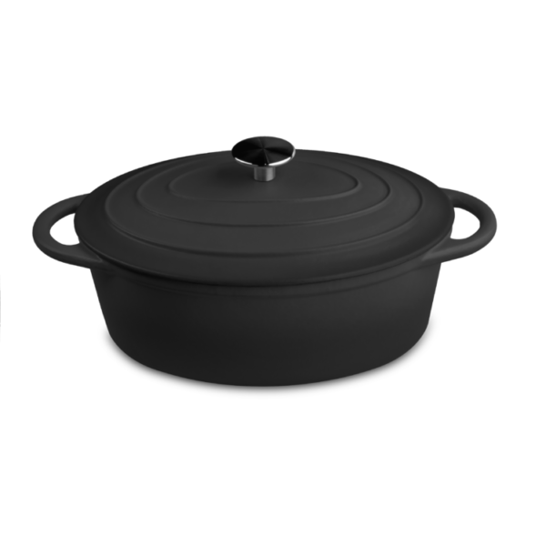 Outr - Ovaal Casserole - Satin Black - 28cm