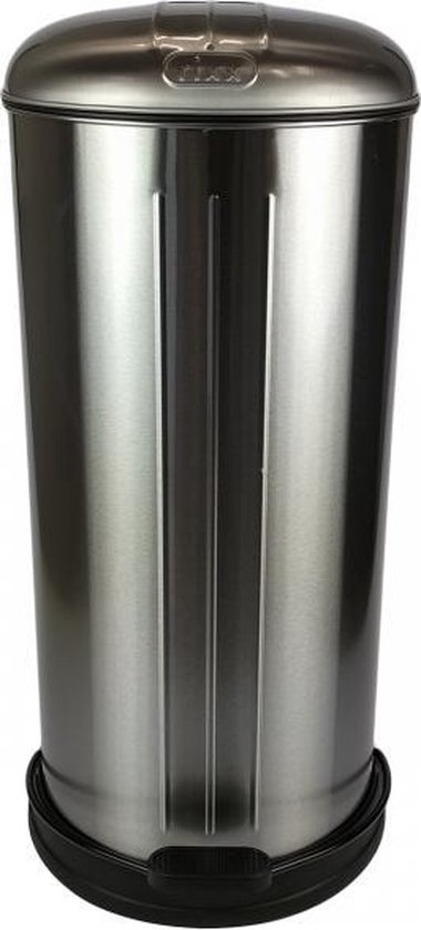 rixx pedaalemmer 30l rvs fingerproof