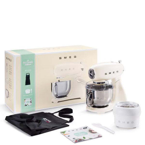 Smeg - KEUKENROBOT SMF03 + SHORT + ICEMAKER Creme