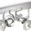 Philips - MyLiving Traveller - Plafondspots - 2 lichts - Aluminium