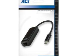 ACT - USB-C Gigabit network adapter, Zip Bag