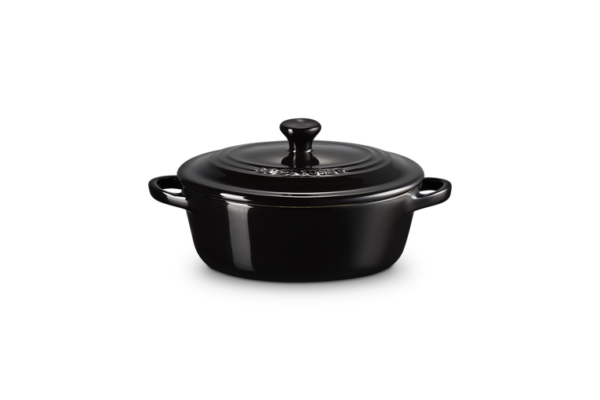 LE CREUSET - MINI STOOFPAN OVAAL - BLACK